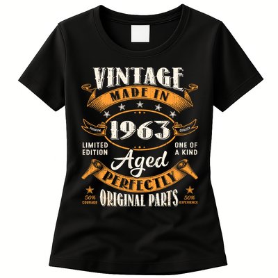 Vintage 1963 60th Birthday Decorations Men Funny 1963 Womens T-Shirt
