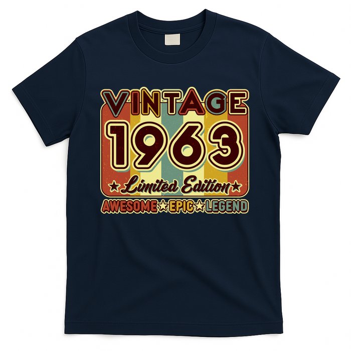 Vintage 1963 60th Birthday Limited Edition Awesome Epic Legend T-Shirt