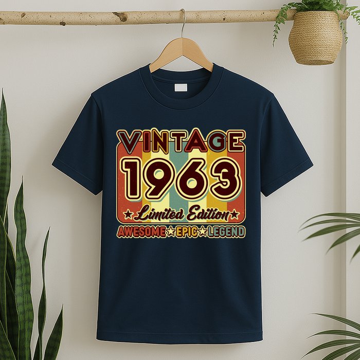 Vintage 1963 60th Birthday Limited Edition Awesome Epic Legend T-Shirt
