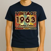 Vintage 1963 60th Birthday Limited Edition Awesome Epic Legend T-Shirt