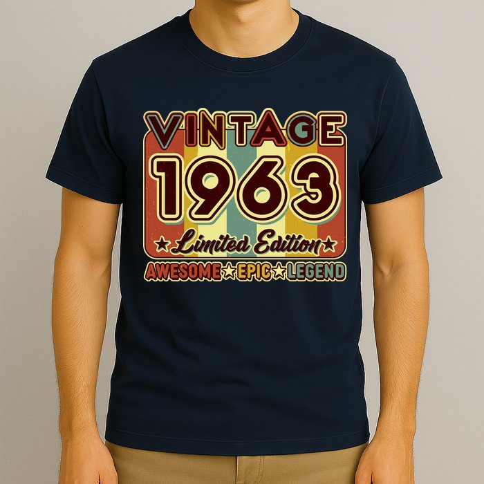 Vintage 1963 60th Birthday Limited Edition Awesome Epic Legend T-Shirt