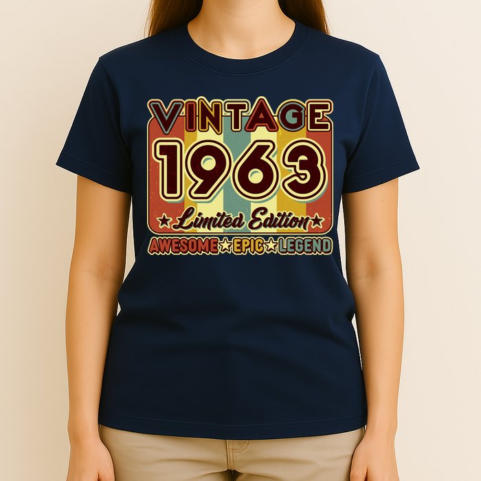 Vintage 1963 60th Birthday Limited Edition Awesome Epic Legend T-Shirt