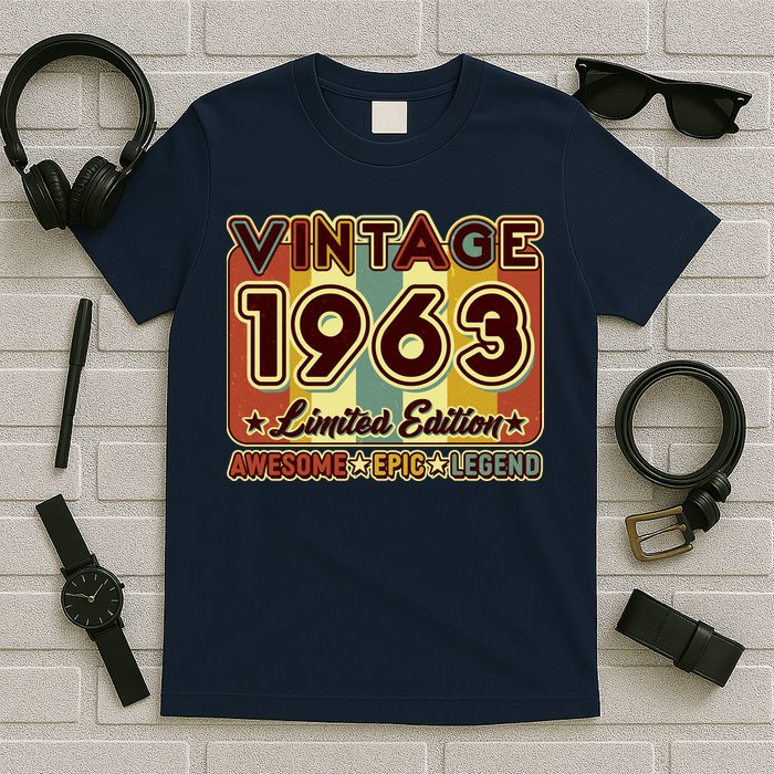 Vintage 1963 60th Birthday Limited Edition Awesome Epic Legend T-Shirt