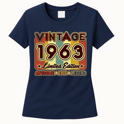 Vintage 1963 60th Birthday Limited Edition Awesome Epic Legend Womens T-Shirt
