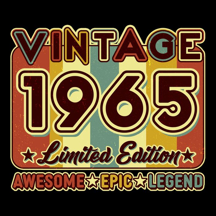 Vintage 1965 60th Birthday Limited Edition Awesome Epic Legend Toddler T-Shirt