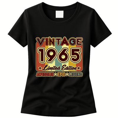 Vintage 1965 60th Birthday Limited Edition Awesome Epic Legend Womens T-Shirt