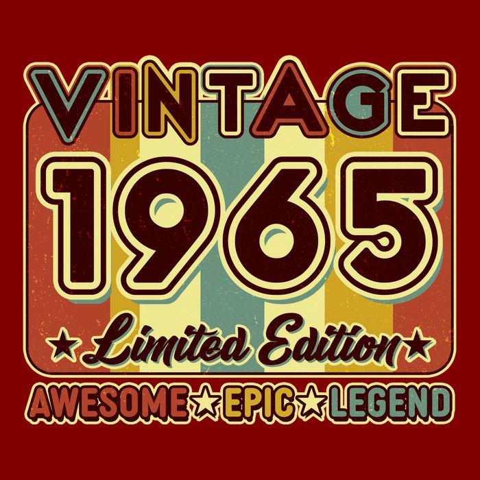 Vintage 1965 60th Birthday Limited Edition Awesome Epic Legend Trucker Hat