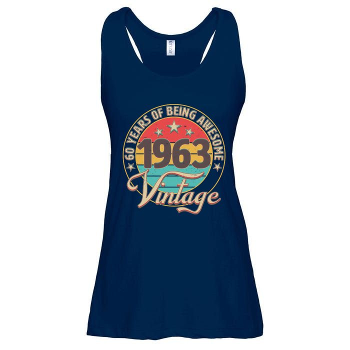 Vintage 1963 60 Years Of Being Awesome Ladies Essential Flowy Tank