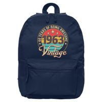 Vintage 1963 60 Years Of Being Awesome 16 in Basic Backpack