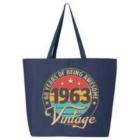 Vintage 1963 60 Years Of Being Awesome 25L Jumbo Tote