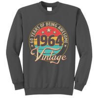 Vintage 1964 60 Years Of Being Awesome Tall Sweatshirt