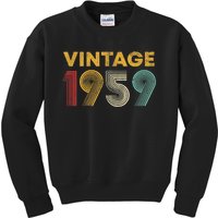 Vintage 1959 64th Birthday Gift 64 Years Old Kids Sweatshirt