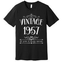 Vintage 1957 68 Years Of Being Awesome 68th Birthday Premium T-Shirt