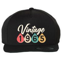 Vintage 1965 60th Birthday Retro Teardrop Design Wool Snapback Cap