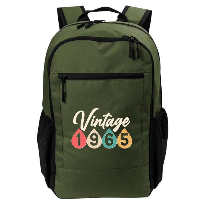 Vintage 1965 60th Birthday Retro Teardrop Design Backpack