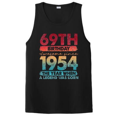 Vintage 1954 69 Year Old Gifts Limited Edition 69th Birthday PosiCharge Competitor Tank