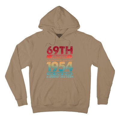 Vintage 1954 69 Year Old Gifts Limited Edition 69th Birthday Hoodie