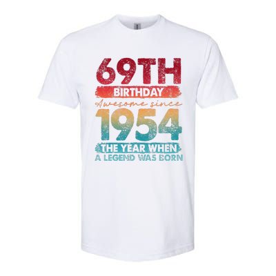 Vintage 1954 69 Year Old Gifts Limited Edition 69th Birthday Softstyle® CVC T-Shirt