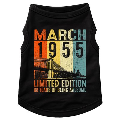 Vintage 1955 68 Yrs Old Made In March 1955 68th Birthday Doggie Tank