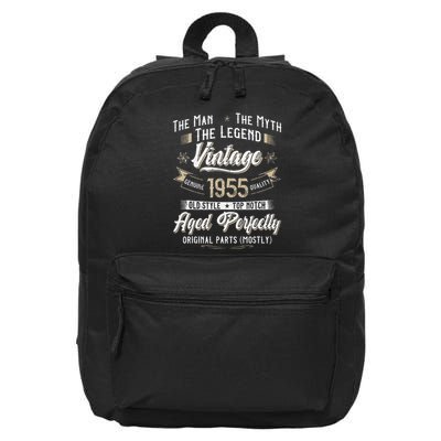 Vintage 1955 68th Birthday Gift 68 Years Old 16 in Basic Backpack