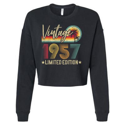 Vintage 1957 67th Birthday 67 Years Old Limited Edition Cropped Pullover Crew