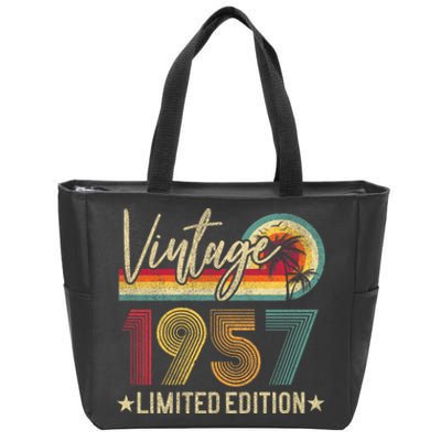 Vintage 1957 67th Birthday 67 Years Old Limited Edition Zip Tote Bag