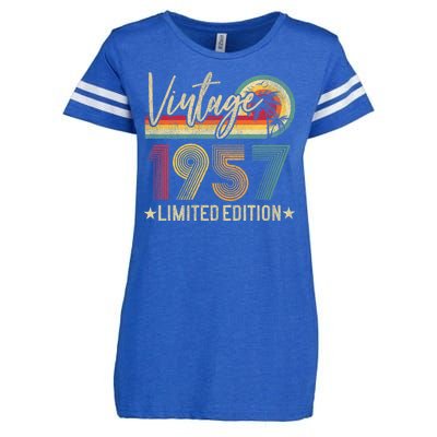 Vintage 1957 67th Birthday 67 Years Old Limited Edition Enza Ladies Jersey Football T-Shirt