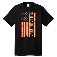 Vintage 1964 60th Birthday Gifts 60 Years Old American Flag Tall T-Shirt