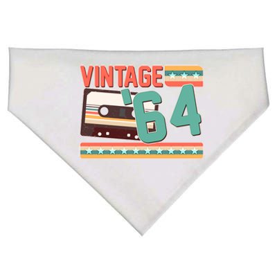 Vintage 1964 60th Birthday Cassette Tape USA-Made Doggie Bandana