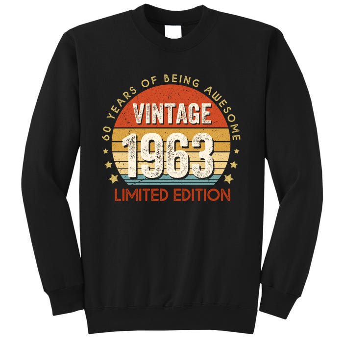 Vintage 1963 60th Birthday 60 Year Old Gifts Sweatshirt