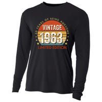 Vintage 1963 60th Birthday 60 Year Old Gifts Cooling Performance Long Sleeve Crew