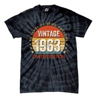 Vintage 1963 60th Birthday 60 Year Old Gifts Tie-Dye T-Shirt