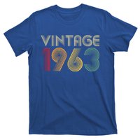 Vintage 1963 60th Birthday Gift 60 Years Old Mom Dad Gift T-Shirt