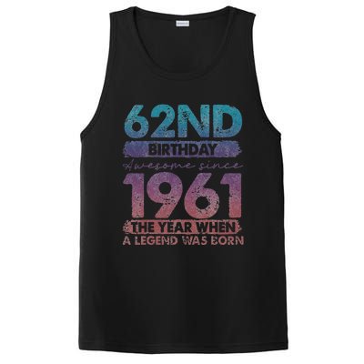 Vintage 1961 62 Year Old Gifts Limited Edition 62nd Birthday Cute PosiCharge Competitor Tank