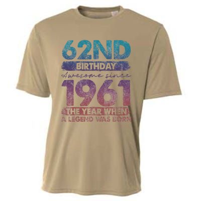 Vintage 1961 62 Year Old Gifts Limited Edition 62nd Birthday Cute Cooling Performance Crew T-Shirt