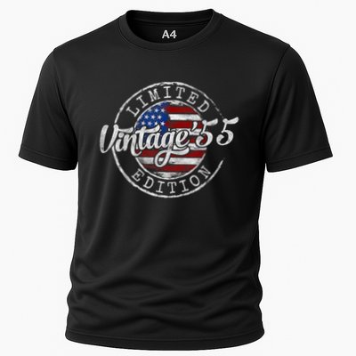 Vintage 1955 70th Birthday 70 Year Old Cooling Performance Crew T-Shirt