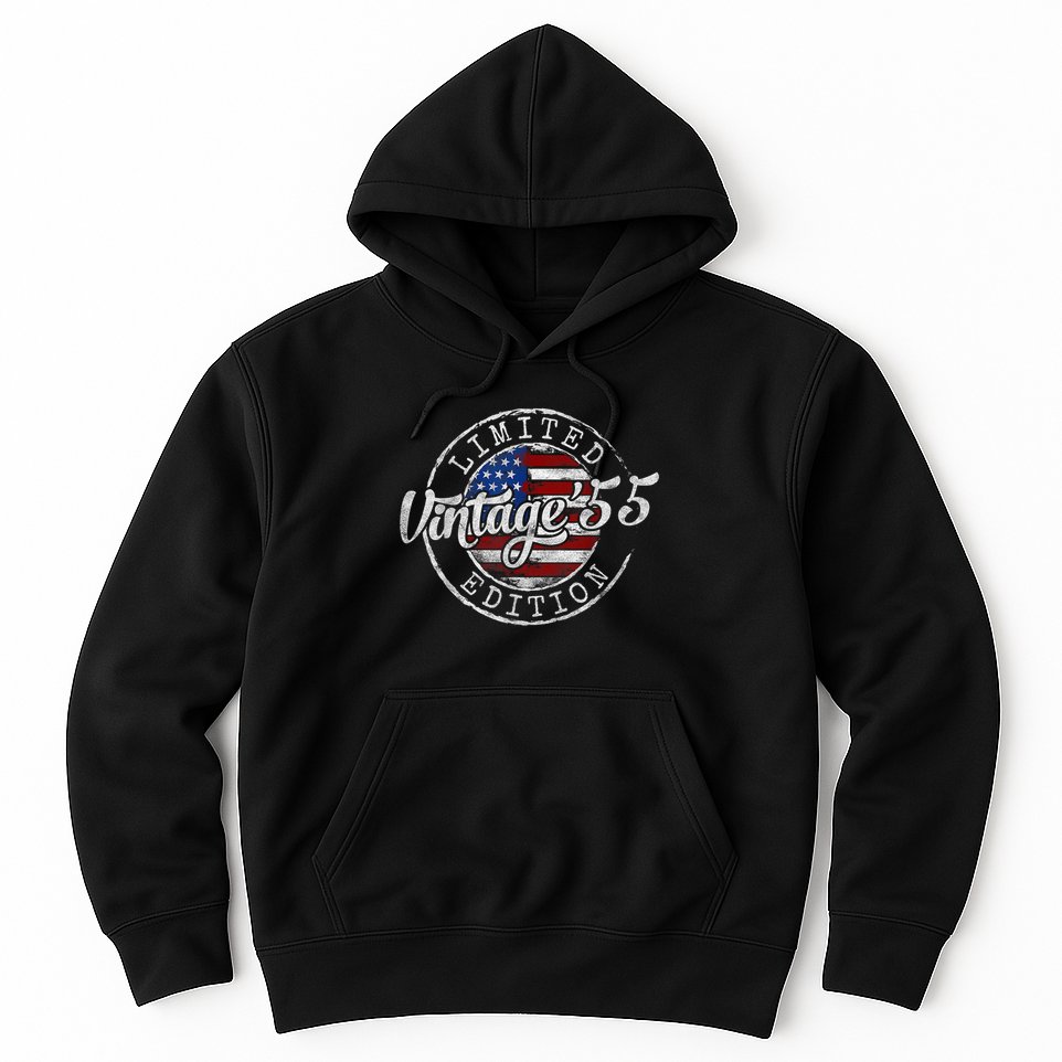 Vintage 1955 70th Birthday 70 Year Old Hoodie