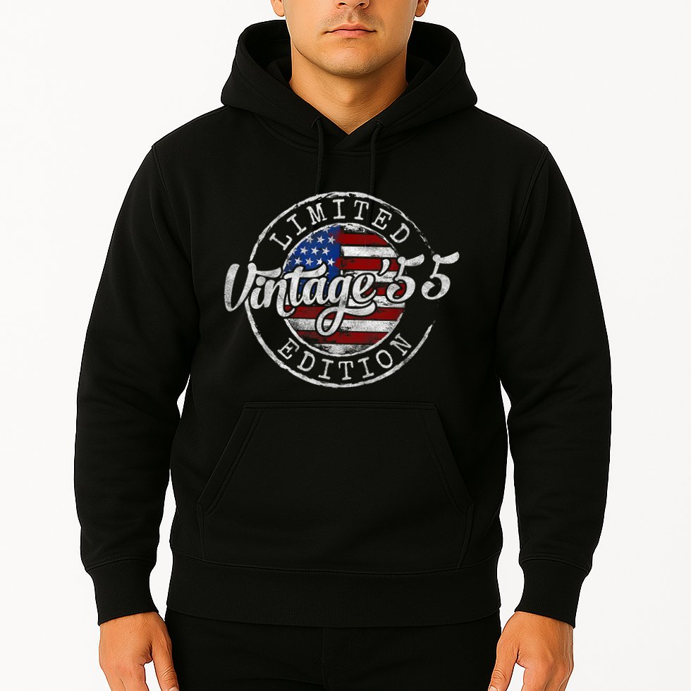 Vintage 1955 70th Birthday 70 Year Old Hoodie