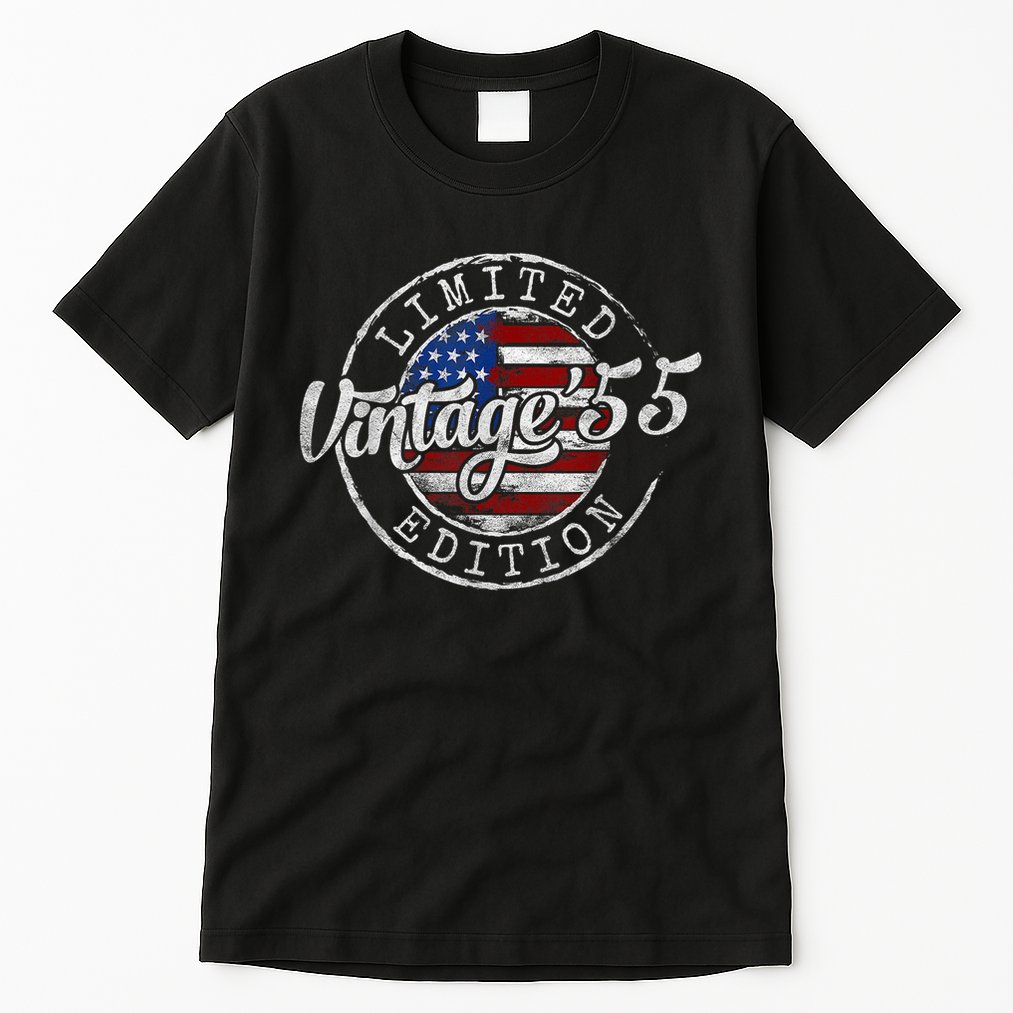 Vintage 1955 70th Birthday 70 Year Old Tall T-Shirt