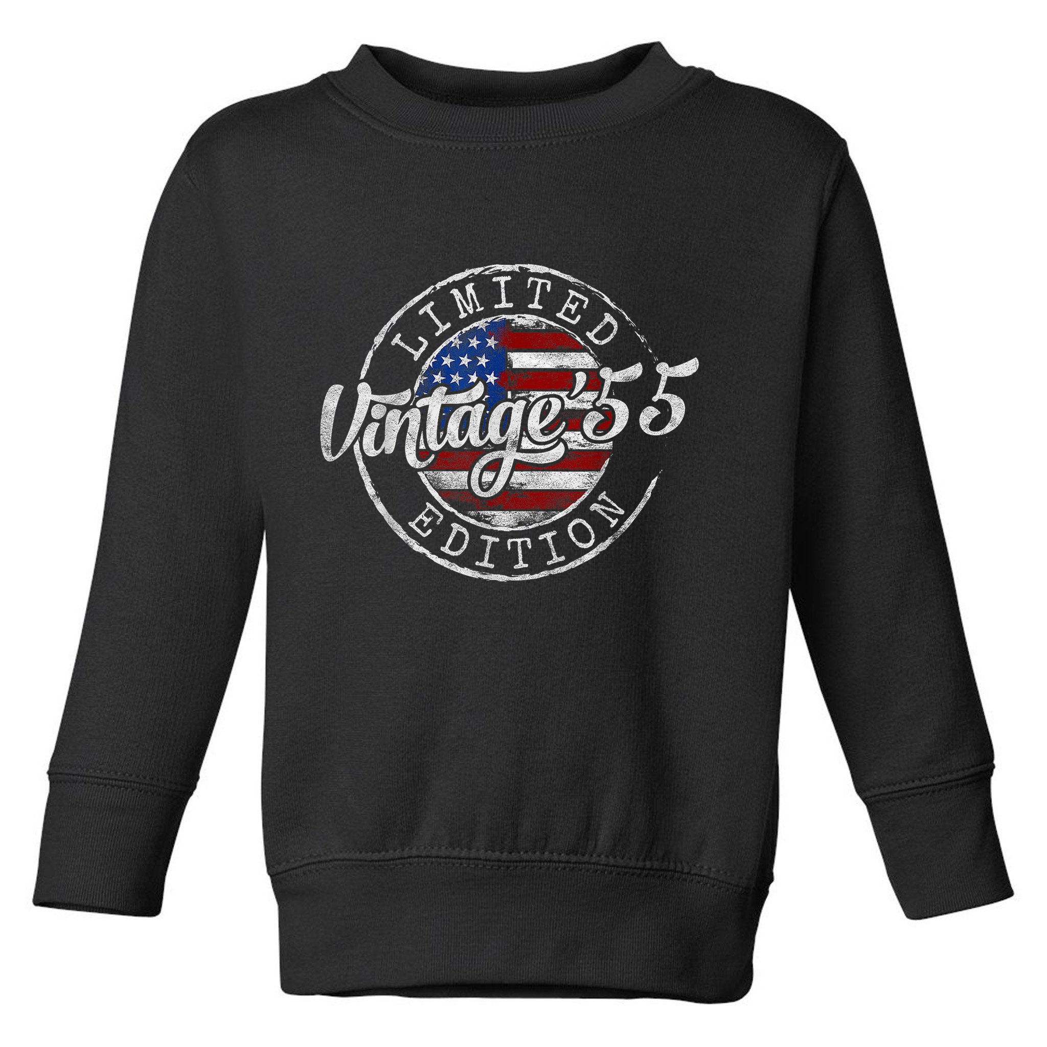 Vintage 1955 70th Birthday 70 Year Old Toddler Sweatshirt