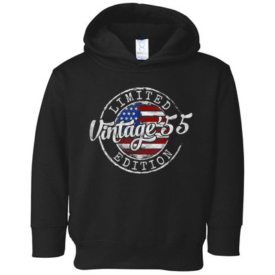 Vintage 1955 70th Birthday 70 Year Old Toddler Hoodie