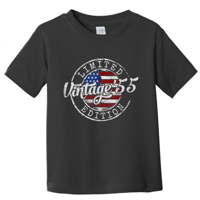 Vintage 1955 70th Birthday 70 Year Old Toddler T-Shirt