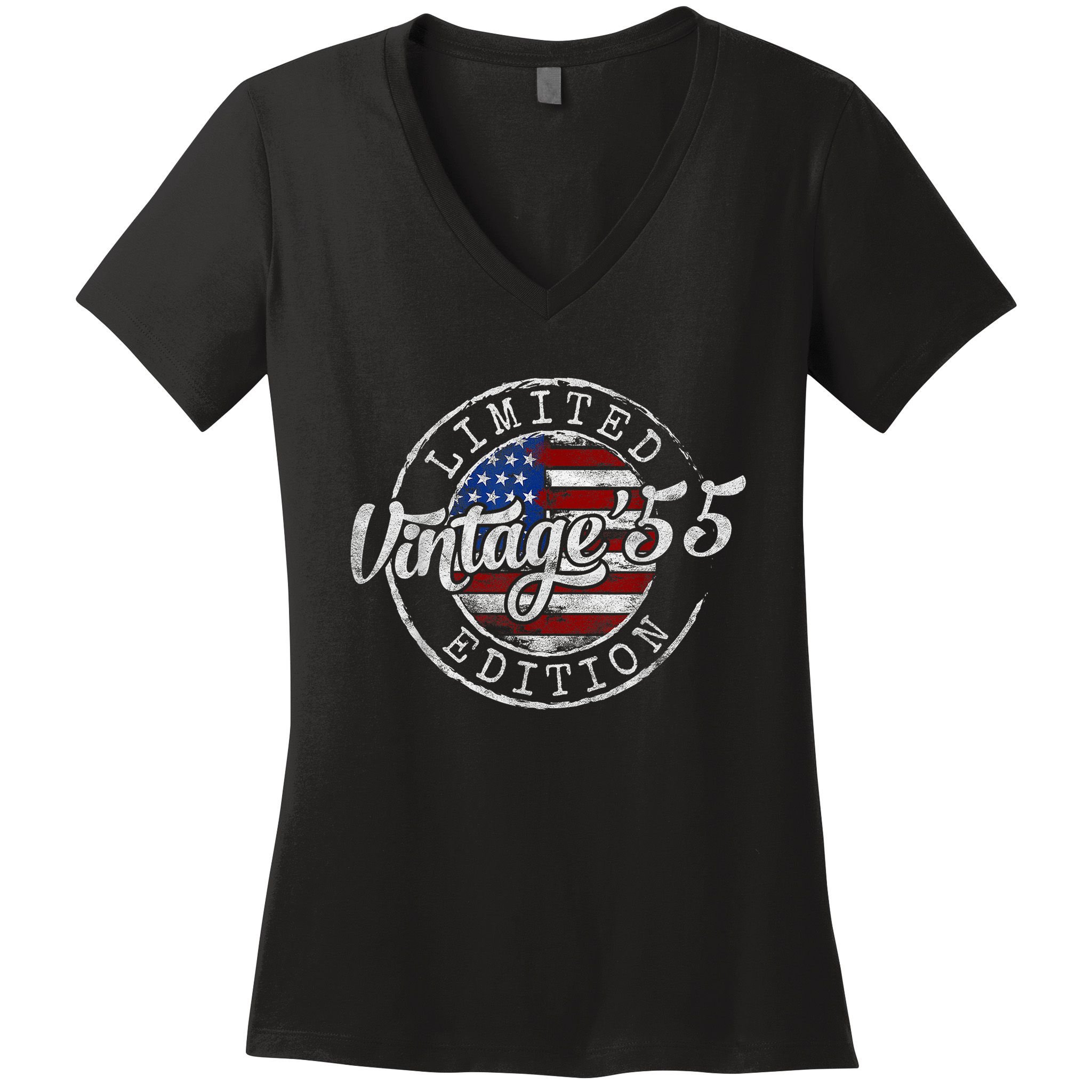 Vintage 1955 70th Birthday 70 Year Old Women's V-Neck T-Shirt