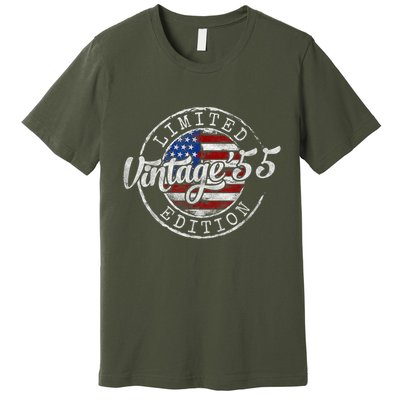 Vintage 1955 70th Birthday 70 Year Old Premium T-Shirt