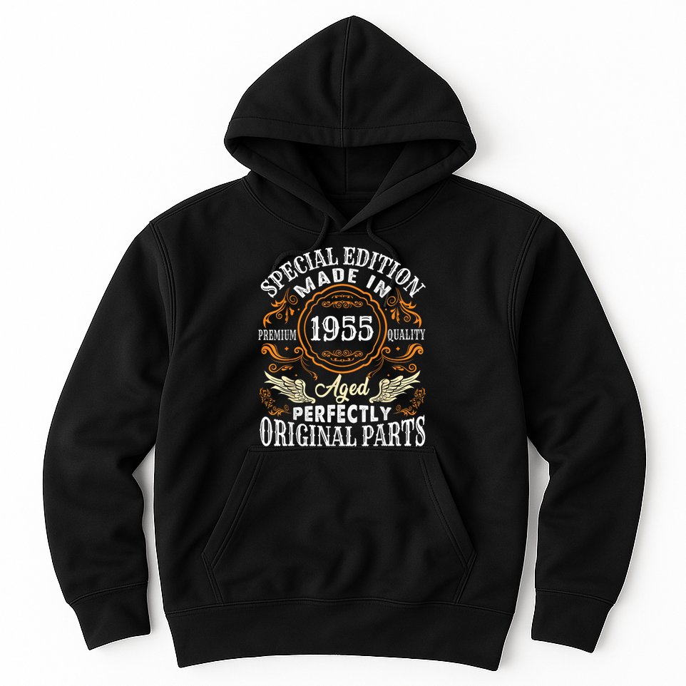 Vintage 1955 70th Birthday 70 Years Old Hoodie
