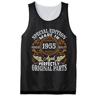 Vintage 1955 70th Birthday 70 Years Old Mesh Reversible Basketball Jersey Tank
