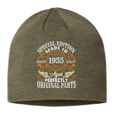 Vintage 1955 70th Birthday 70 Years Old Sustainable Beanie