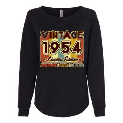 Vintage 1954 70th Birthday Limited Edition Awesome Epic Legend Womens California Wash Sweatshirt