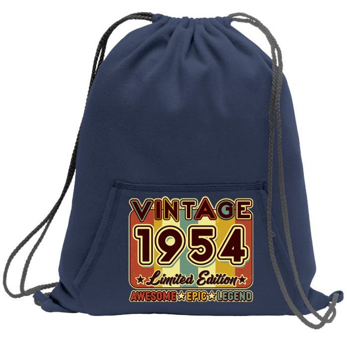 Vintage 1954 70th Birthday Limited Edition Awesome Epic Legend Sweatshirt Cinch Pack Bag