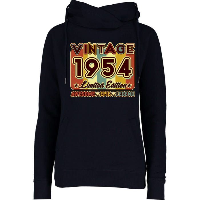 Vintage 1954 70th Birthday Limited Edition Awesome Epic Legend Womens Funnel Neck Pullover Hood